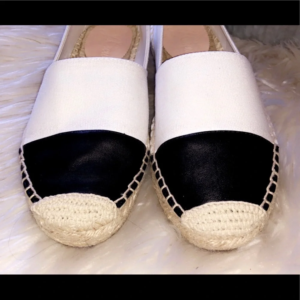 🆕J. CREW Cream Leather Cap Toe Espadrille
